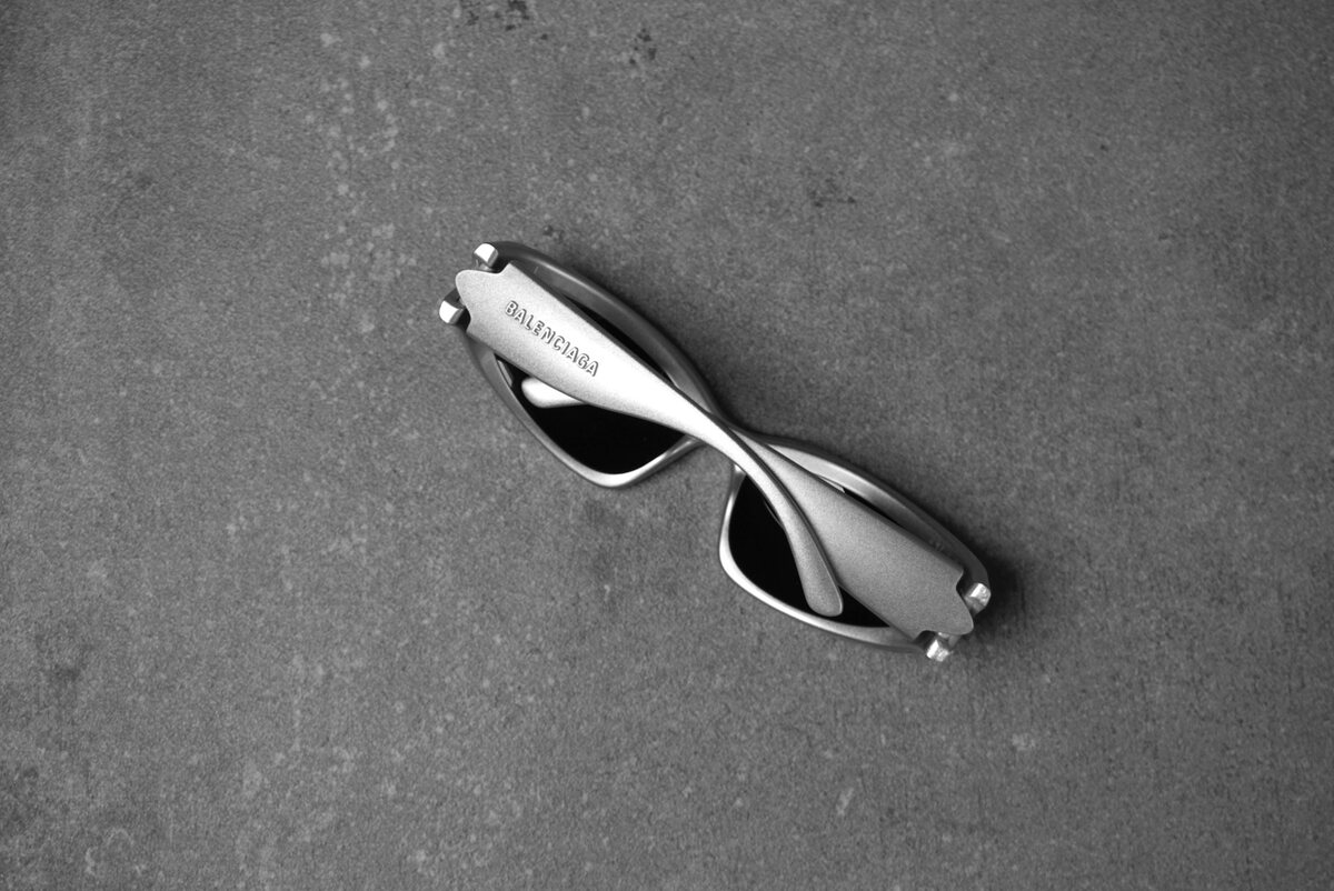 Sunglasses on the concrete floor