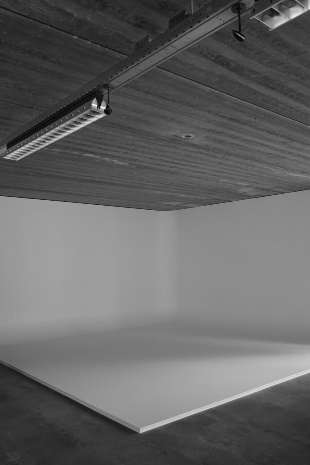 Corner of the cyclorama wall