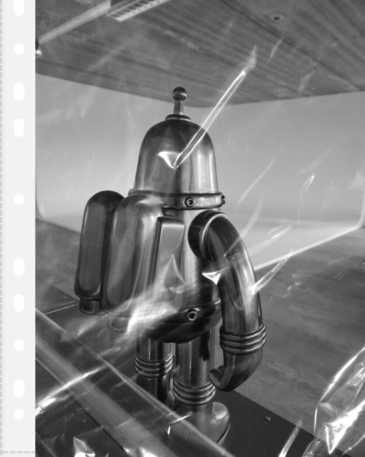 Chrome studio lamp